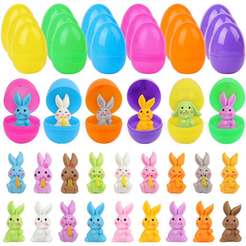 24Pcs Easter Egg With Rabbit F - огляд і ціна Party Games Easter Egg