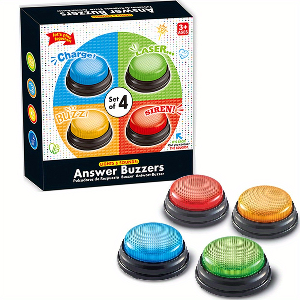 4pcs Lights and Sounds Buzzers - огляд і ціна Party Family Games