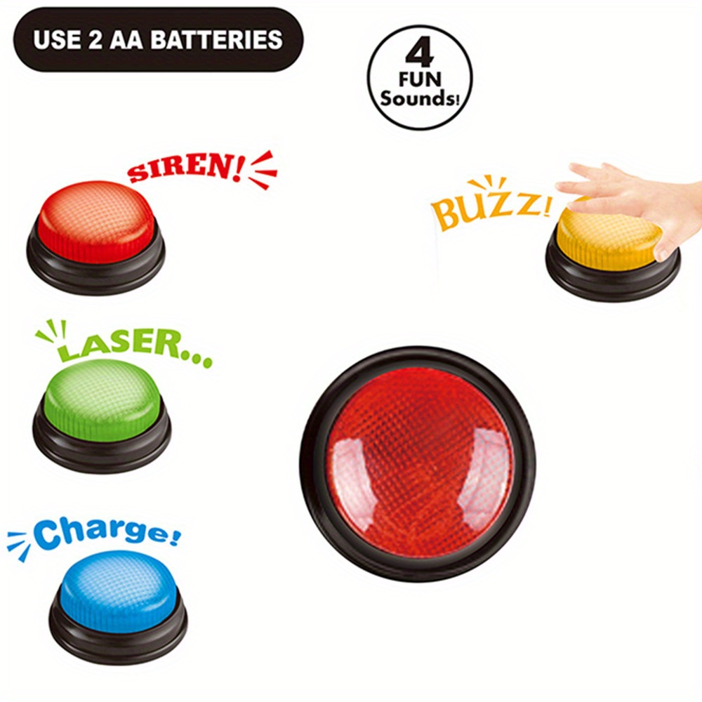 4pcs Lights and Sounds Buzzers - огляд і ціна Party Family Games