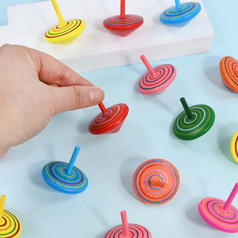 10/20Pcs Colorful Wooden Gyro  - огляд і ціна Party Games Adult Birthday