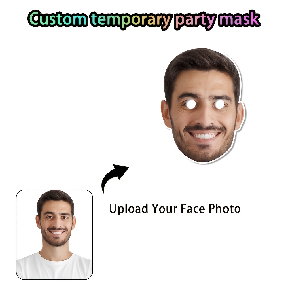Custom Photo Face Mask Persona - огляд і ціна Party Games Bachelorette