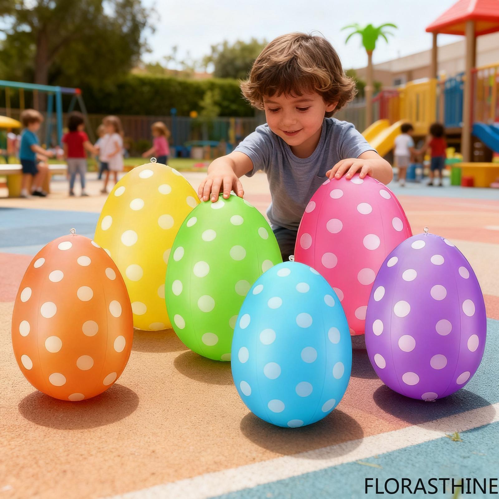 6Pcs Inflatable Easter Eggs /s - огляд і ціна Party Games Easter Egg