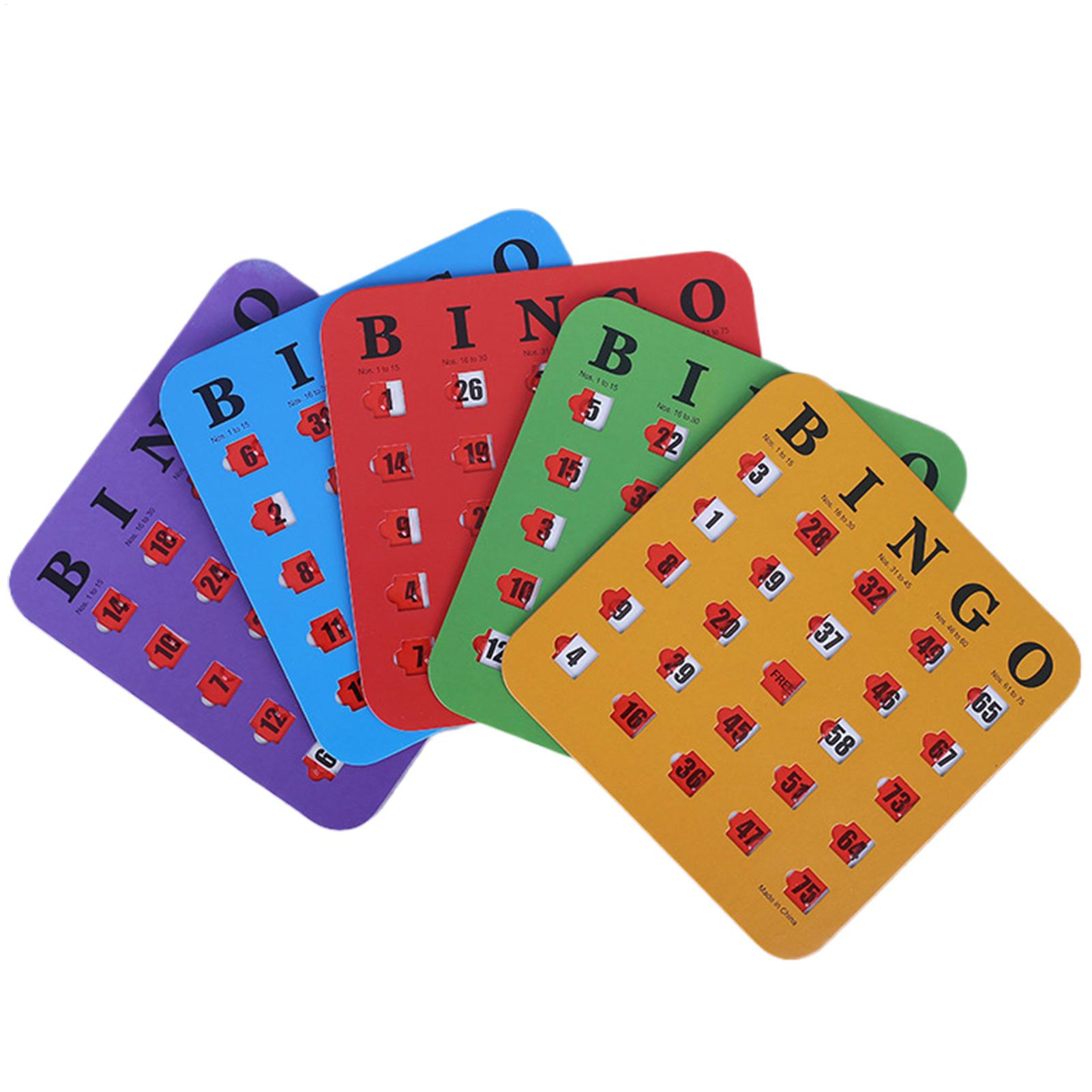 5pcs Sliding Bingo Game Cards  - огляд і ціна Party Family Games
