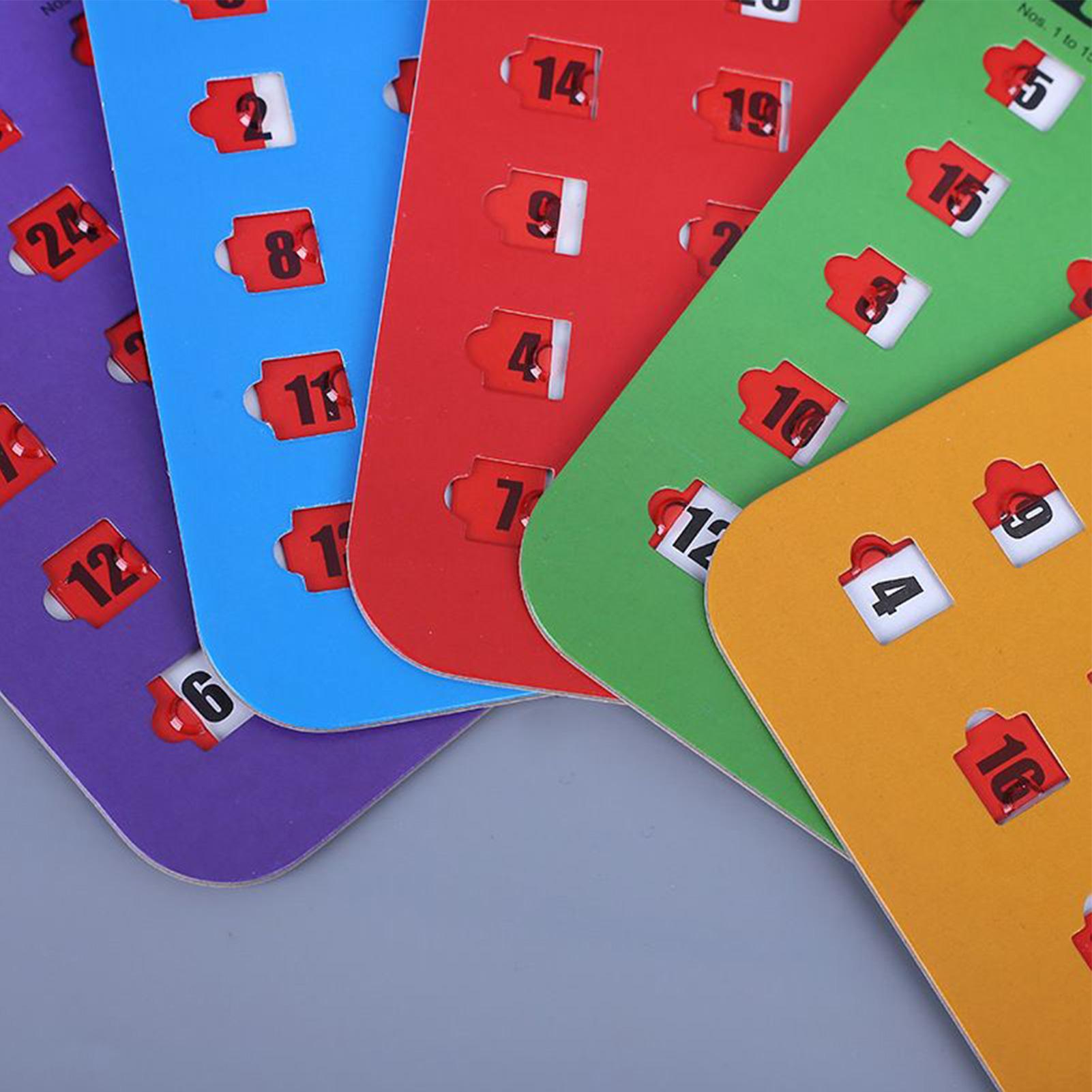 5pcs Sliding Bingo Game Cards  - огляд і ціна Party Family Games