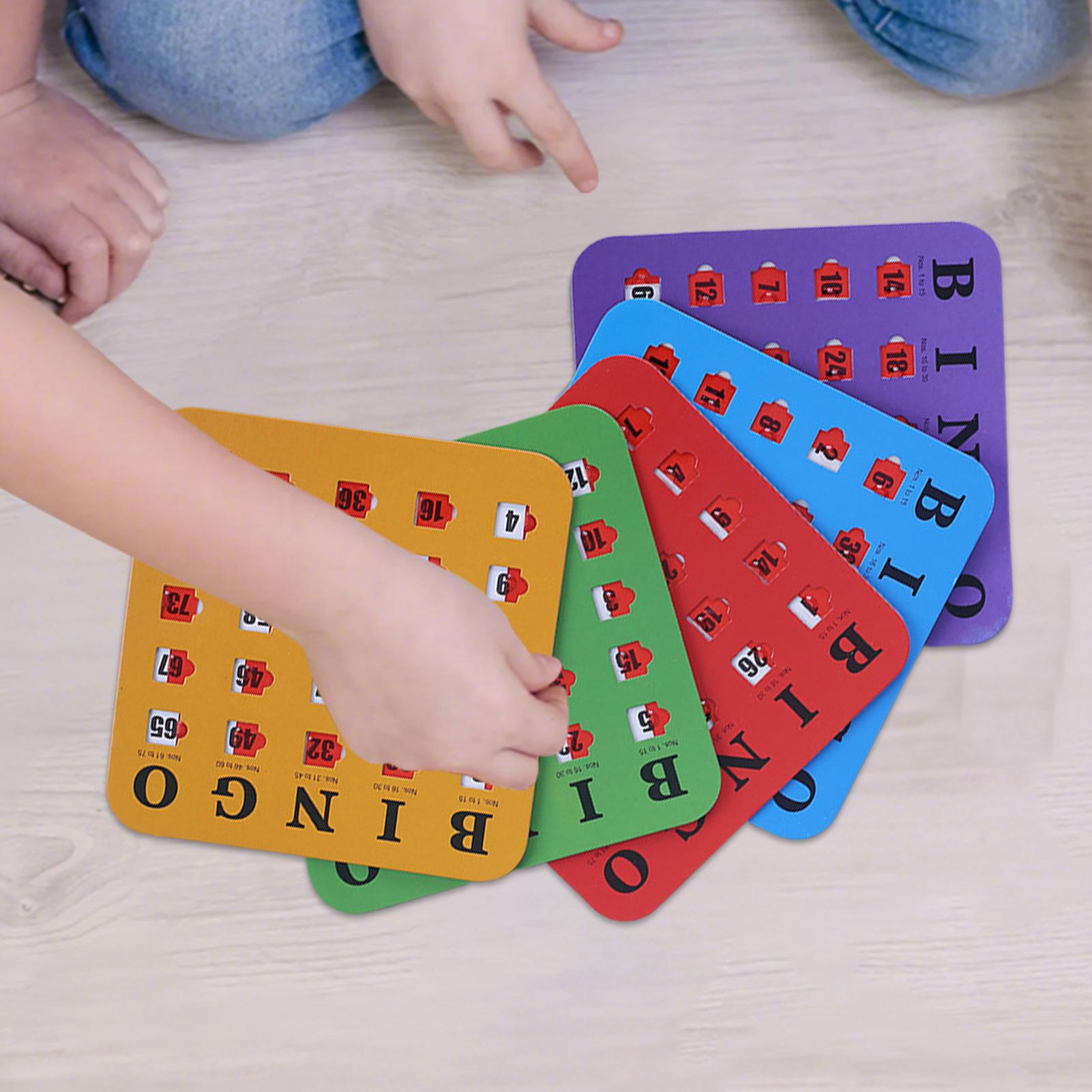 5pcs Sliding Bingo Game Cards  - огляд і ціна Party Family Games