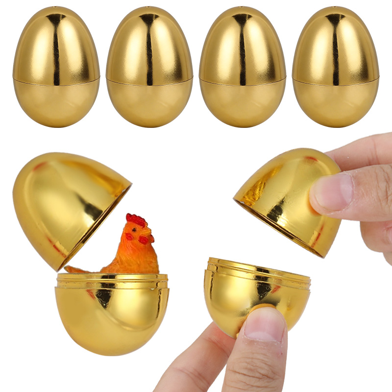 6PCS Golden Easter Eggs Plasti - огляд і ціна Party Games Easter Egg