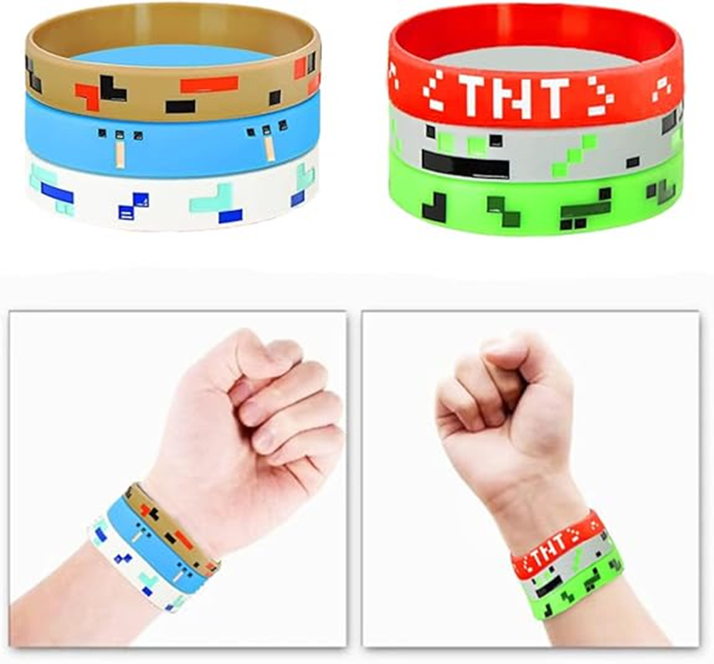 24pcs Pixelated Theme Bracelet - огляд і ціна Party Games Adult Birthday